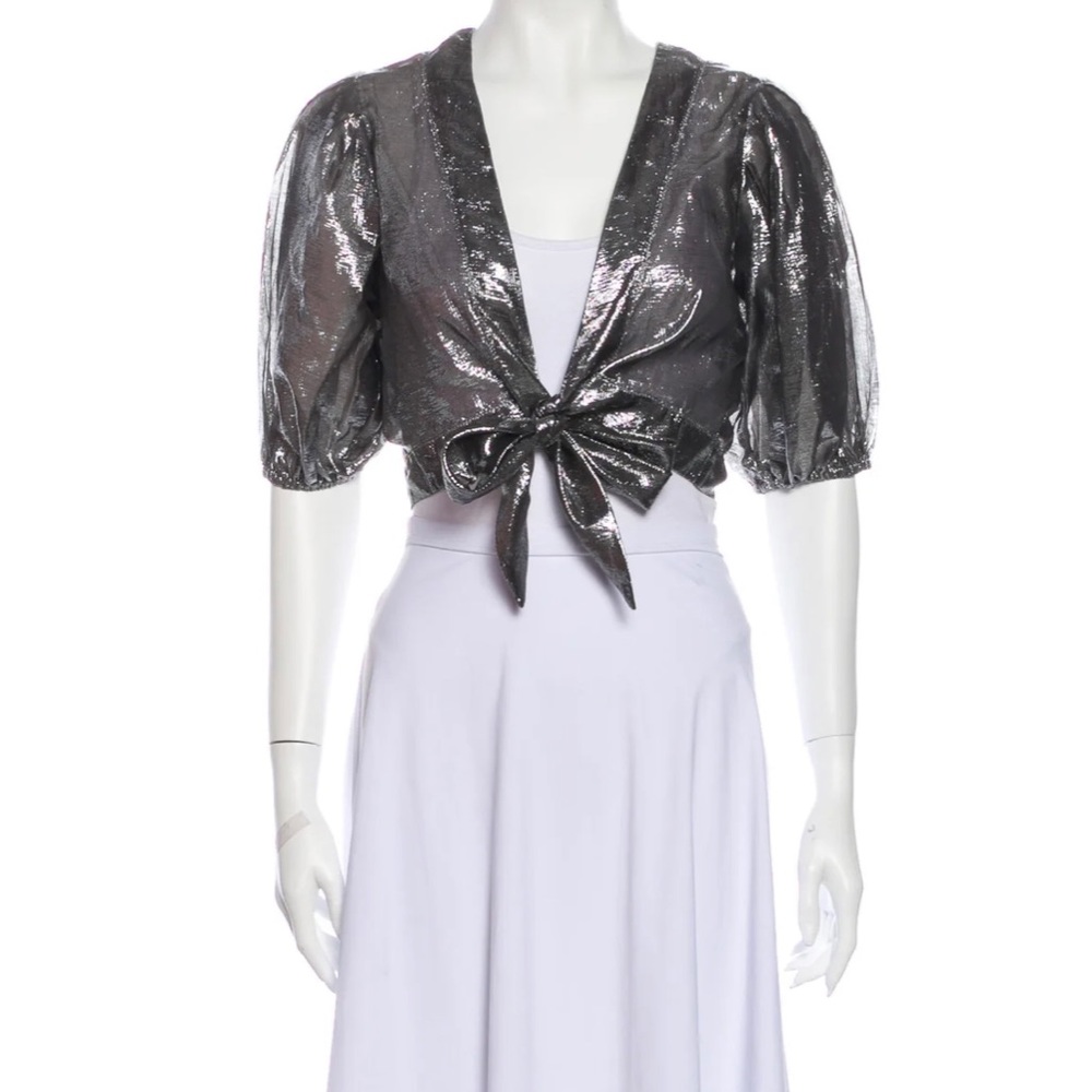 Lisa Marie Fernandez Cropped Wrap Top